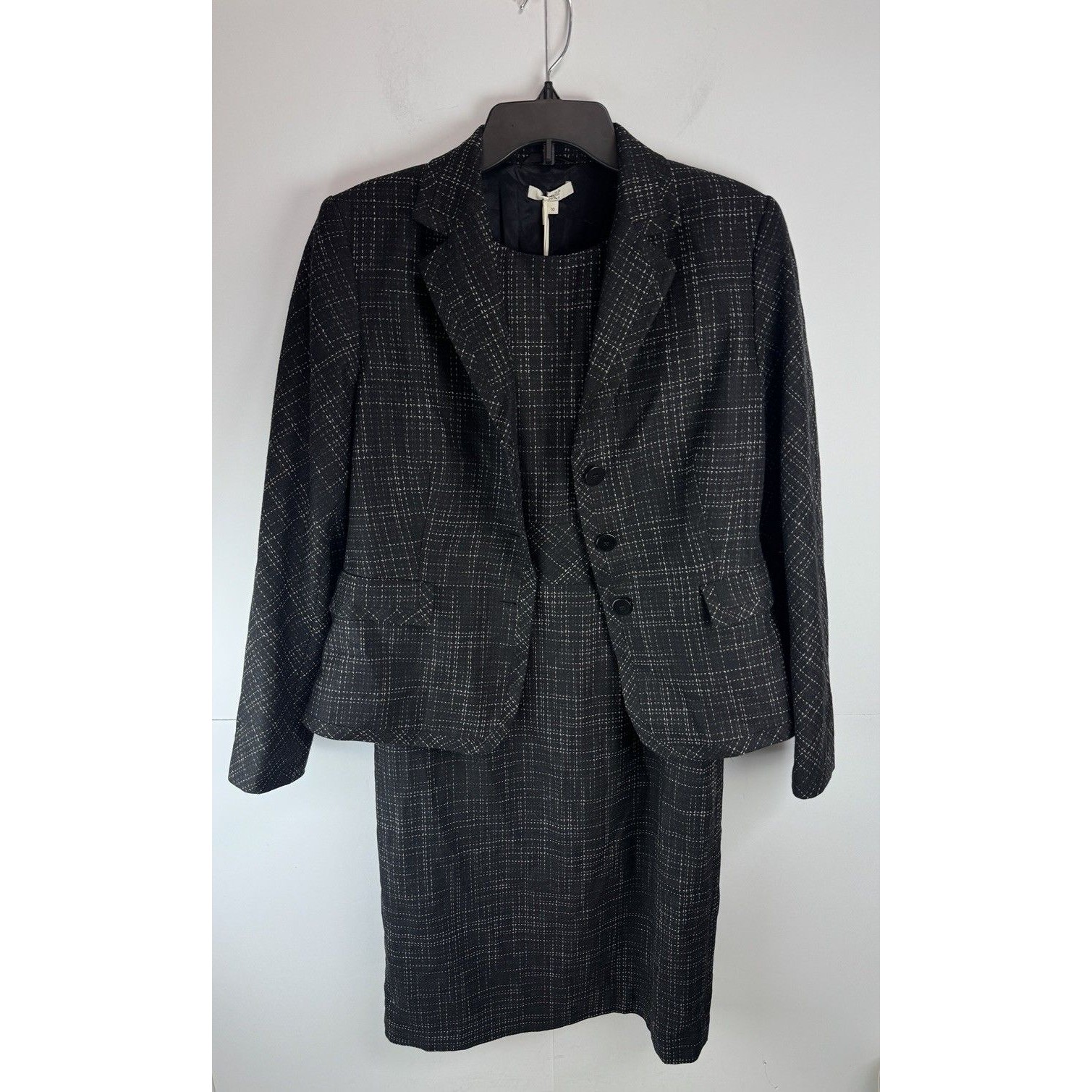 Santorelli $905 Luna Wool Blend Dress & Blazer Set Size: 10 , Nwt Made In Italy